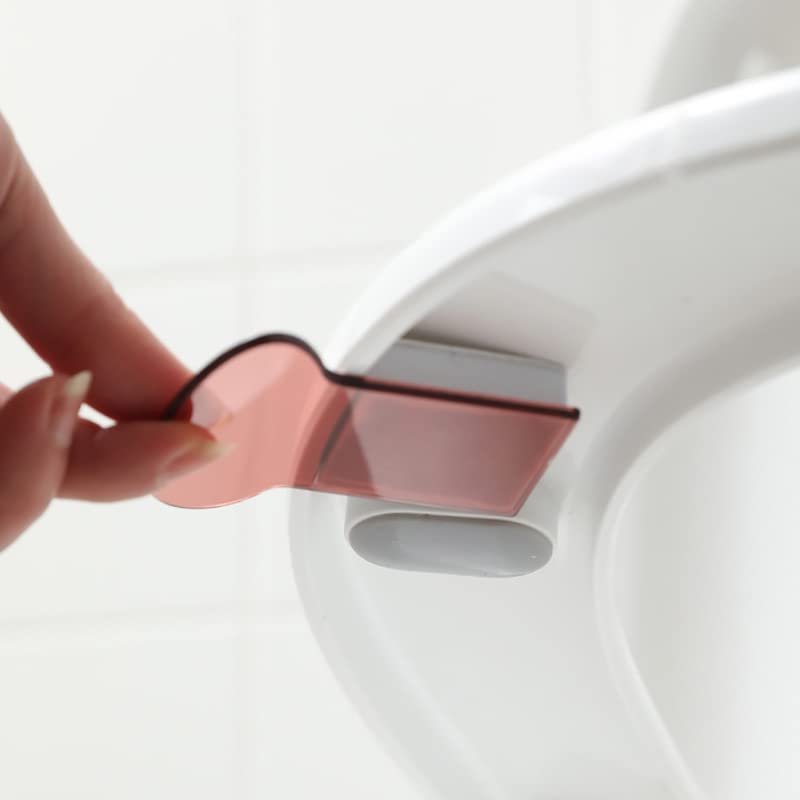 Image of Portable Transparent Toilet Seat Lifter Toilet Lifting Device Avoid Touching Toilet Lid Handle WC Accessories Tool