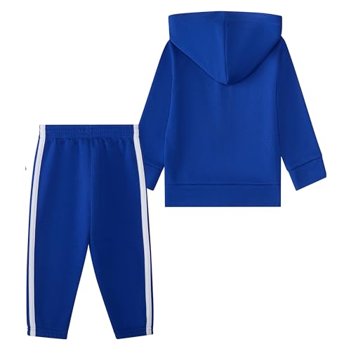adidas baby-boys 2-piece Long Sleeve Essential Big Logo Fleece Jacket & Jogger Set2