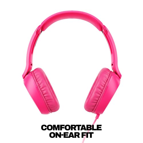Image of Skullcandy Icon 180 Wired On-Ear Headphones - Crazy Pink