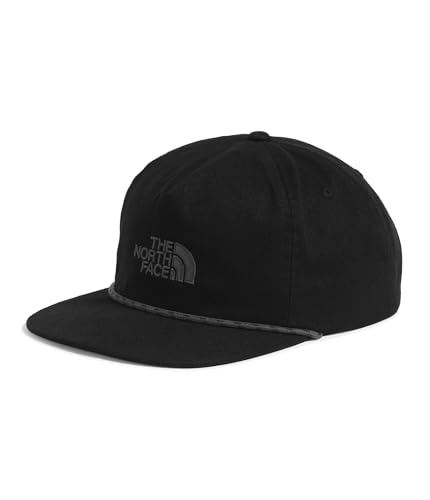 The North Face Norm 5-Panel Hat - Classic Fit Ball Cap for Men & Women with Cotton Cord, Flat Brim & Adjustable Strap, TNF Black/Asphalt Grey, One Size