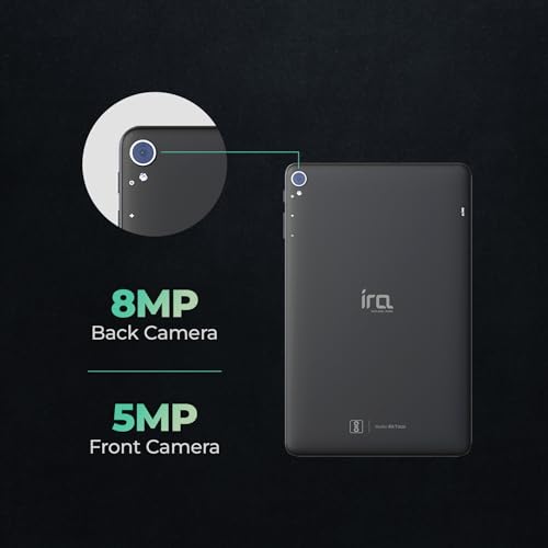 Image of IRA T1020-10.4inch Tablet with 8GB RAM, 128GB ROM | Wi-Fi+4G | 8000 mAH Battery | Quad Stereo Speaker | 2 GHz Octacore Processor | Reader Mode | 8GB Tablet Pc Black