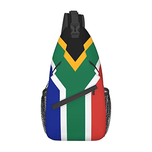 Mochila bandolera Flag Sudáfrica unisex para senderismo miniatura 2