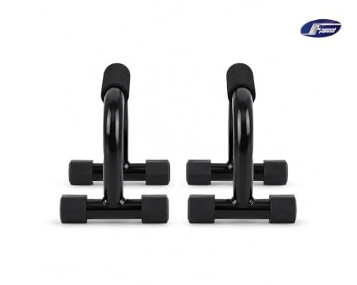 Image of Push-Up Bars (Pair) | Heavy Duty Push-Up Handles with Foam Grip | Non-Slip Strength Training Stands for Chest, Shoulders, Arms & Core | Home Gym Exercise Equipment