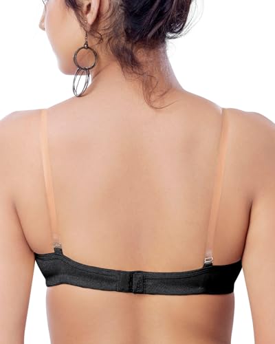 Image of Brida Breathable Cotton Non-Padded Transparent Bra - Comfortable, Stylish, and Lightweight Lingerie for Women - Monica