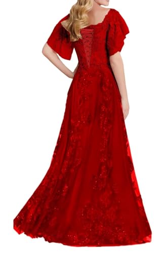 Laces Appliques Mother of The Bride Dresses for Wedding Short Sleeve Mother of Groom Dress2