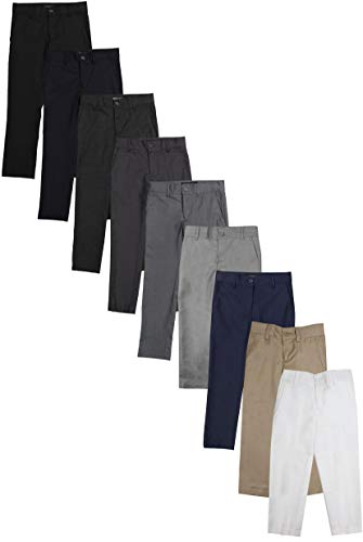 Boys Flat Front Adjustable Waist Dress Pants2