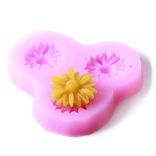 Daisy Fondant Icing 3 Cavity Silicone Mould