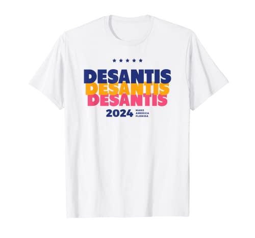 Gov ron desantis 2024 elezioni americane per il presidente maglietta