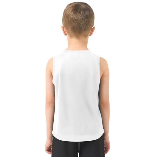 J JOYSAY Deep Red Boys Tank Top Sleeveless Muscle Shirts Quick Dry Kids T-Shirts 3-15T3
