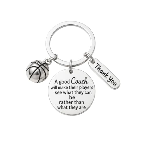 Sportybella Basketball Coach Keychain - Appreciation Gift for Men & Women, Thank You...