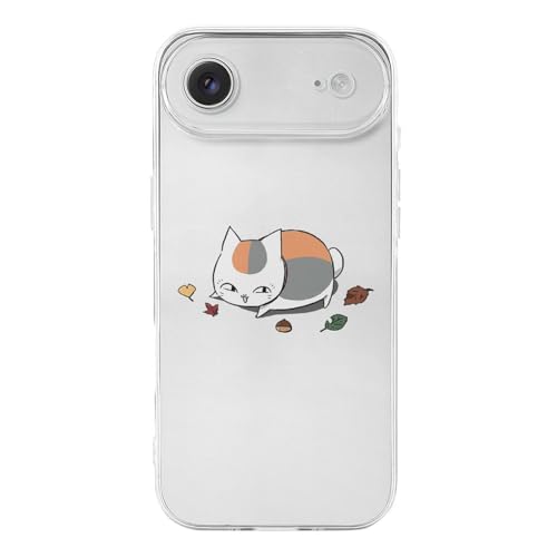 iPhone 17 Air用 ケース 夏目友人帳 ニャンコ先生 猫 アニメ スマホケース アイフォン17 用 ケース 人気 おしゃれ 漫画 キャラクター 透明