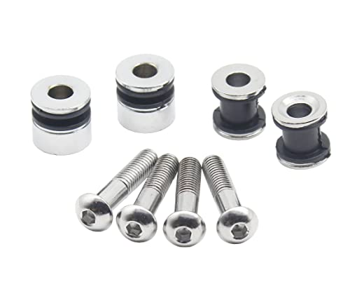 YHMOTO Detachable Sissy Bar Backrest Saddlebag Docking Hardware Kit for Harley Softail Fat Boy 2003-2017 FLS FLSS FXS