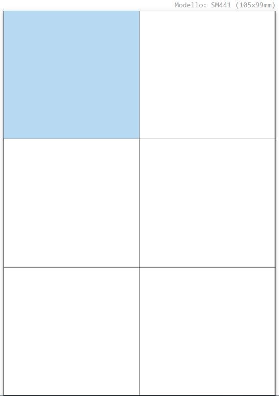 600 Etichette Adesive Bianche A4 - Senza Margini Per Stampante