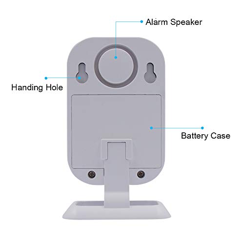 Wireless PIR Motion Sensor Detector Security Alarm Chime,Shop Store Office Home Front Door Entry Welcome Doorbell,Mailbox Alert, Garage Driveway Alarm,with Night Light (1 Receiver and 1 PIR Detector)