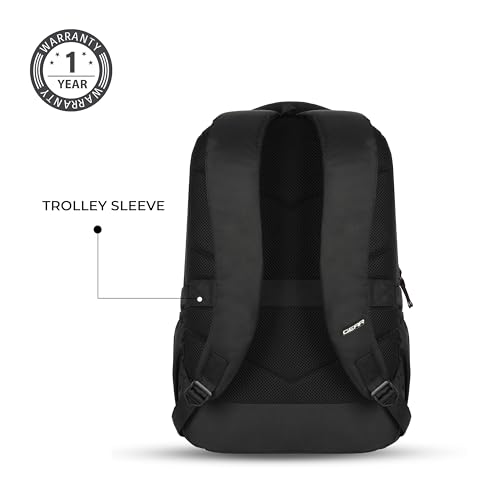 Gear Aspire Faux leather Large Water Resistant Laptop Backpack/Casual Backpack/Daypack/Travel Backpack/College Bag For Men/Women