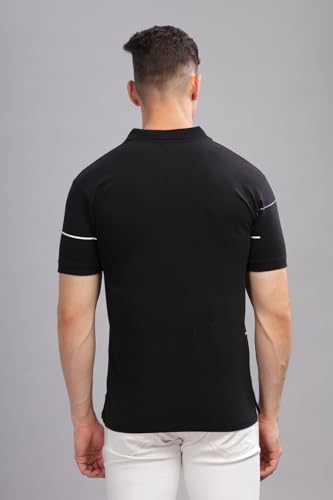 Image of ADRO Regular Fit Polo T-Shirt for Men| Printed Polo T-Shirt | Cotton Polo T Shirt