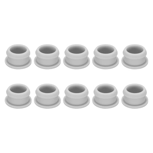Image of Snap in Locking Hole Plugs Rubber Panel Seal Cover Drilled Silicone Caps, [for Kitchen Rubber, Waterproof Sealing Plugs] - 20mm /0.79in /Gray /10Pcs