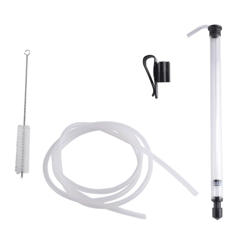 Persistence Kit de sifón automático de 3/8 pulgadas con abrazadera, manguera de 6.5 pies, con tubo de plástico de grado alimenticio para cerveza