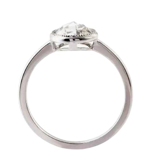 Bague d'anniversaire moissanite et argent 925, cadeau idéal femme