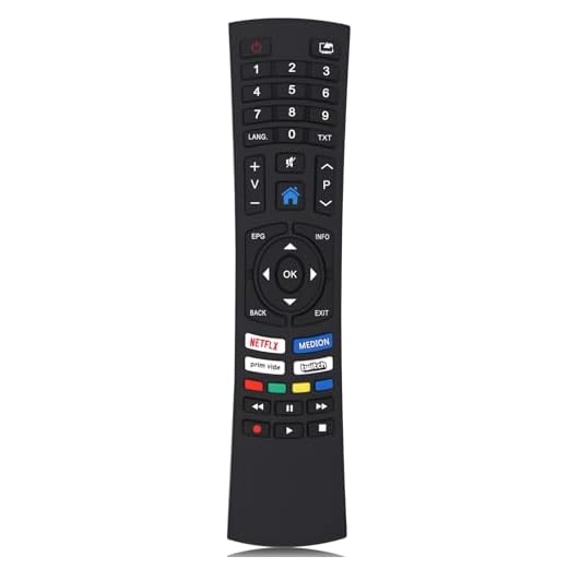 MYHGRC Ersatz Medion Fernbedienung für Medion RC1822 RC-1822 40069104 MSN40069104, Fernbedienung für Medion TV Ultra HD Remote Smart Fernseher