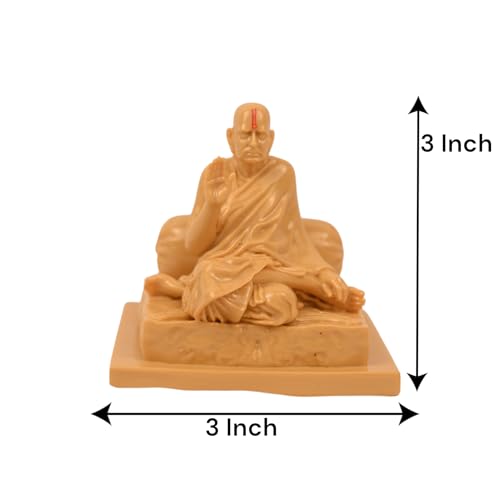 Image of KariGhar Swami Samarth Idol Perfect for Car Dashboard and House Warming 3 inch