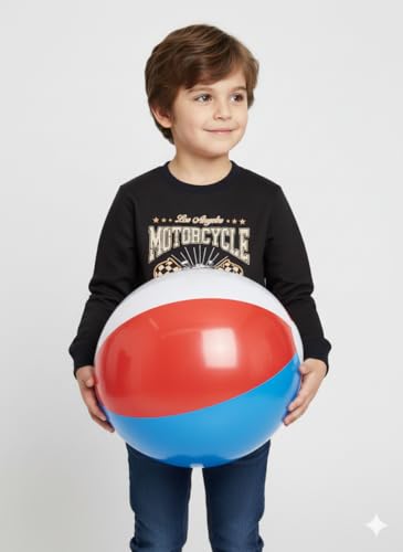 Image of Mack Jonney Boys Printed Fleece Sweatshirt - Warm Winter Pullover for Kids -M5367
