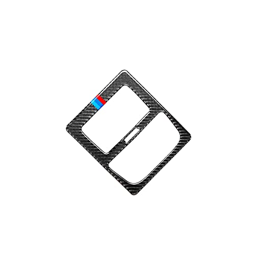 OZEQO Fibra de carbono Carro Ventilação de ar condicionado traseiro Adesivos decorativos, Ajuste par