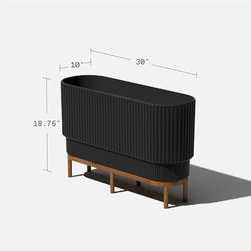 Image of Veradek Demi Series Raised Long Planter - Wide Planter with Stand