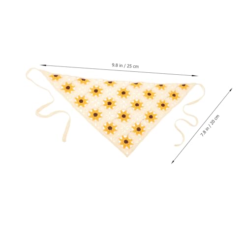 GALPADA Sunflower Scarf Headband Floral Hair Tie Elastic Bandana Cotton for Women2