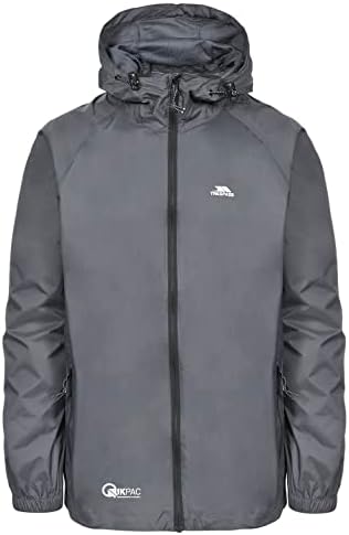 Trespass Unisex Erwachsene Qikpac Jacket Kompakt Zusammenrollbare Wasserdichte Regenjacke
