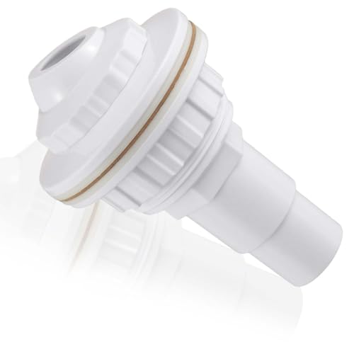 CDDCWZ Boquilla de Entrada para Piscinas de Pared de Acero, Boquilla de Retorno con Cabezal pivotante, Boquilla de Piscina Skimmer,para conexión de Manguera de 32 mm/38 mm