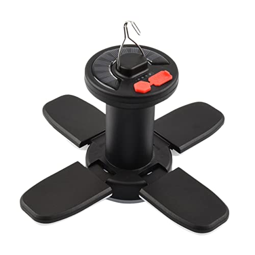 HEMOTON Solar Led Wall Light Tent and Garage Lighting Rechargeable Folding Adjustable Outdoor Lantern