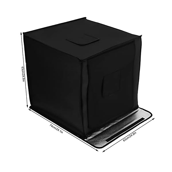 AYNEFY Fotobox Zelt Studio-Lichtbox mit 126 LED-Lampenperlen und 4 Farben PVC-Matt-Hintergrund, Fotostudio-Beleuchtung… – Bild 6