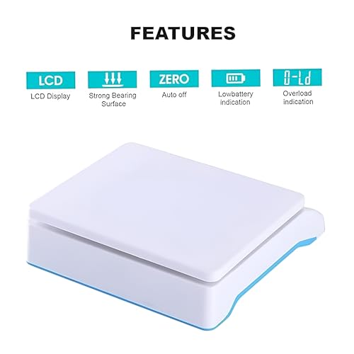 Image of Dr. Care Newborn Digital Baby Weighing Scale with Tray - Accurate and Reliable, Upto 30Kg Capacity - TS-500 (White)