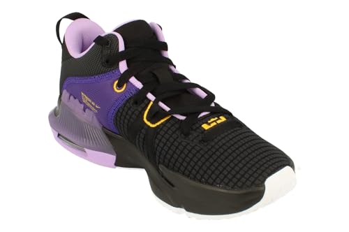 Nike Men's Lebron Witness 7 Basketball Shoe (Black/University Gold-Lilac, us_Footwear_Size_System, Adult, Men, Numeric, Medium), 9.54