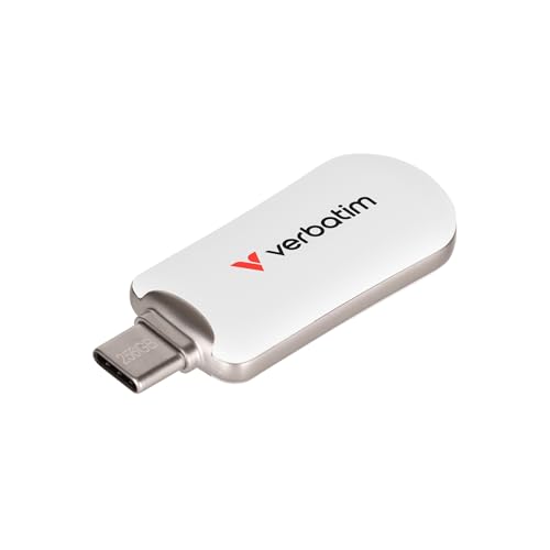 Clé USB USB-C 256 Go Verbatim avec transferts rapides pour sauvegarder vos vidéos 4K
