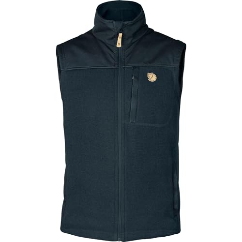 Fjällräven Herren Buck Vest Fleecejacke, Dark Navy, M EU