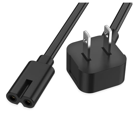 AGVEE 10ft Printer Power Cord for HP Officejet Pro Envy Photosmart Epson, 90 Degree ETL Listed 18AWG 2-Prong AC Power Cable IEC C7 C8 Replacement, Black