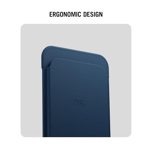 Image of DailyObjects Navy Blue Leatherite MagSafe Card Wallet