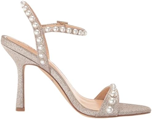 Jewel Badgley Mischka womens Damaris Heeled Sandal, Gold Glitter, 5.5 US | Image 5