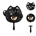 Qianly Shopkeepers Bell Welcome Doorbell with Brass Bell Loud Sound when Door Opens Cat Door Chime for Cafe Garden Housewarming Gift, black
