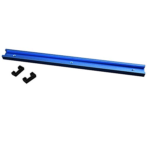 Laecabv 30 Tipo 400 mm T-Track Miter Track, guía de inglete de aleación de aluminio T Track Miter Track Jig Fixture ranura para sierra de mesa Router mesa herramienta de carpintería