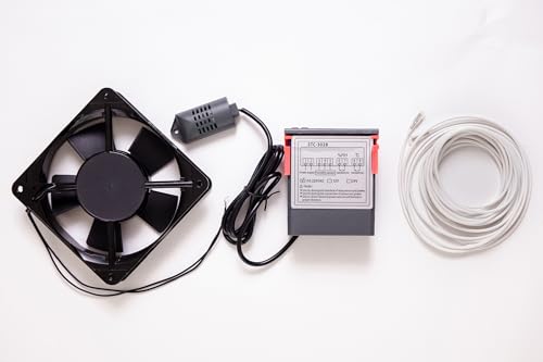 KIT ArtiValid 1000 Incubadoras, Terrarios, acuario, semillero, liquidos, etc. con Controlador, Ventilador y Resistencia de Silicona para todo de tipo de Aves, Reptiles y multiples funciones.