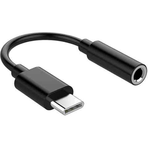 USB C to 3.5 mm Headphone Jack Adapter Type C Headphones USB C to Aux Adapter Digital Audio Earphone Adaptor For Samsung Galaxy S21 S20 Ultra Note10 A80 Huawei P40/P30 Pro,Google Pixel,OnePlus7,Xiaomi Cover
