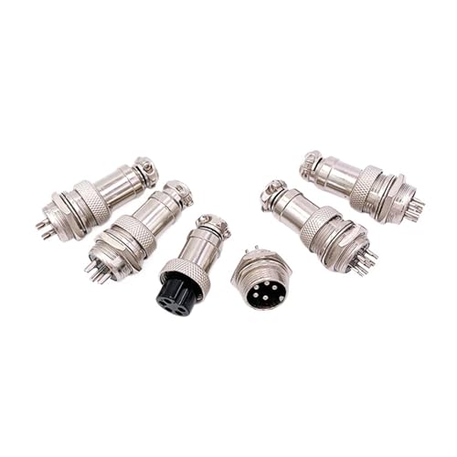 Conector de aviación fijo GX16-5P con conector impermeable de 10 orificios