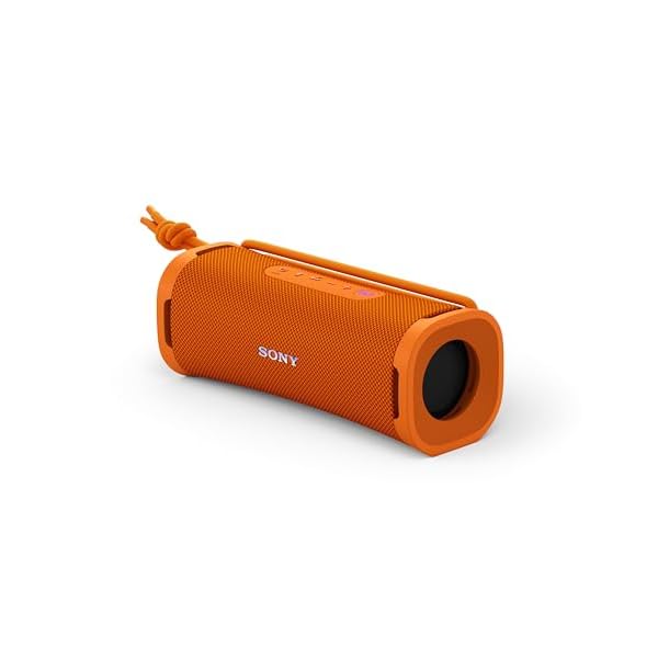 Sony ULT FIELD 1 Wireless Ultra Portable Bluetooth Compact Speaker, IP67 Waterproof, Dustproof, Shockproof and Rustproof with Enhanced Bass, 12 Hour Battery and Detachable Strap, Orange - New
