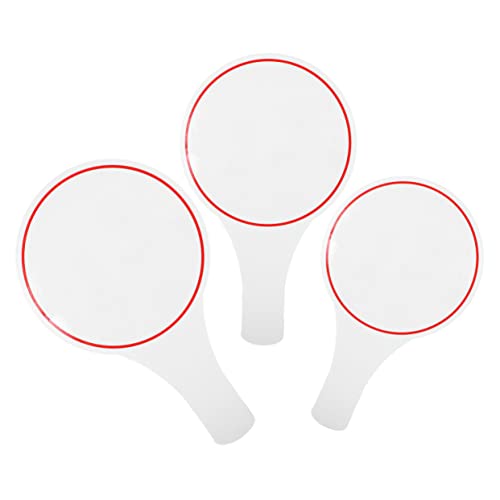 GRIRIW 3Pcs Writable Scoreboard Handheld Dry Erase Boards for Voting Sports Events Judging Scoreboard