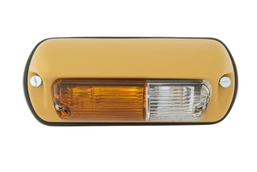 HELLA 2BE 001 278-021 Blinkleuchte - Halogen - 6/12V - Einbau/geschraubt - Lichtscheibenfarbe: gelb - Stecker: Crimpkontakt - rechts - Menge: 1