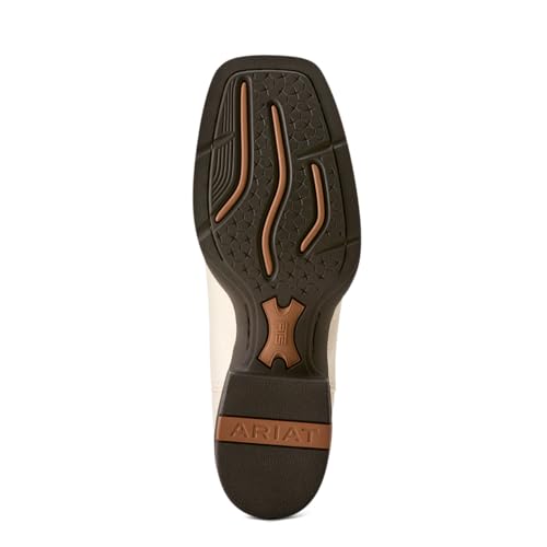 Ariat Womens Round Up Bliss Glitter Embroidered Tooled-Inlay Square Toe Casual Boots Mid Calf Low Heel 1-2" - White3