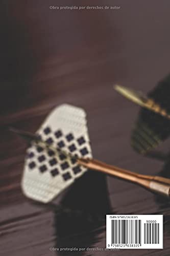 Miniatura 2 de DARDOS Cuarderno de Puntuación libro de puntuación de dardos, con 100 páginas y formato (15,24 x 22,86 cm), juego de dardos 01 (301, 501 ..), juego